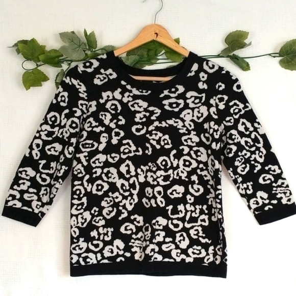 Ann Taylor Leopard Print Sweater Size Small - Picture 1 of 7